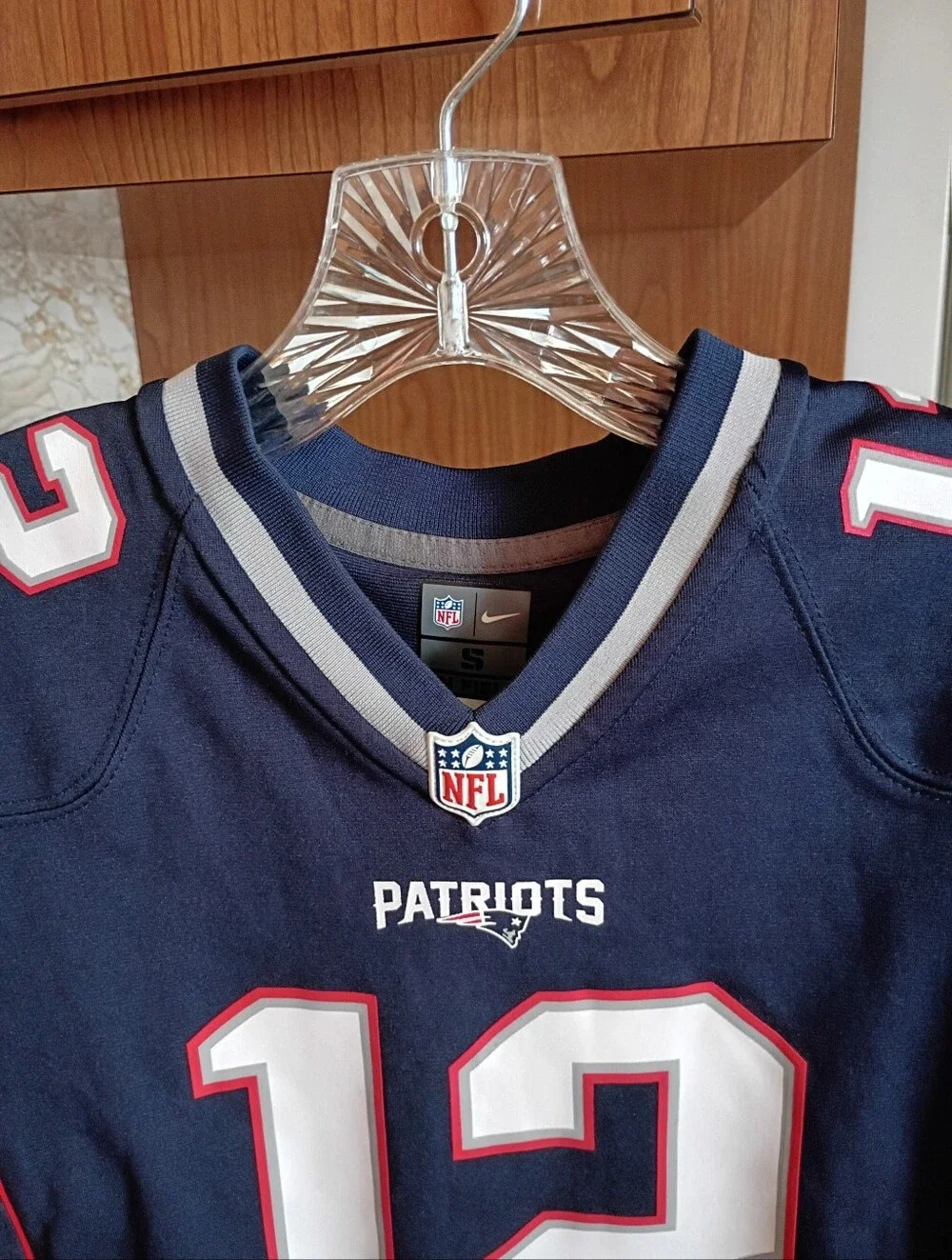 🏈 New England Patriots Youth Tom Brady #12 Nike Jersey, Small 8